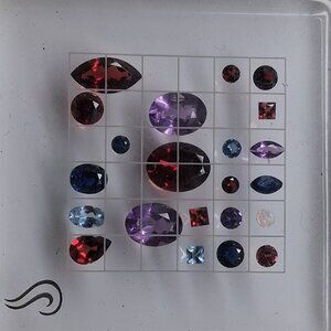 Assortment of gemstones